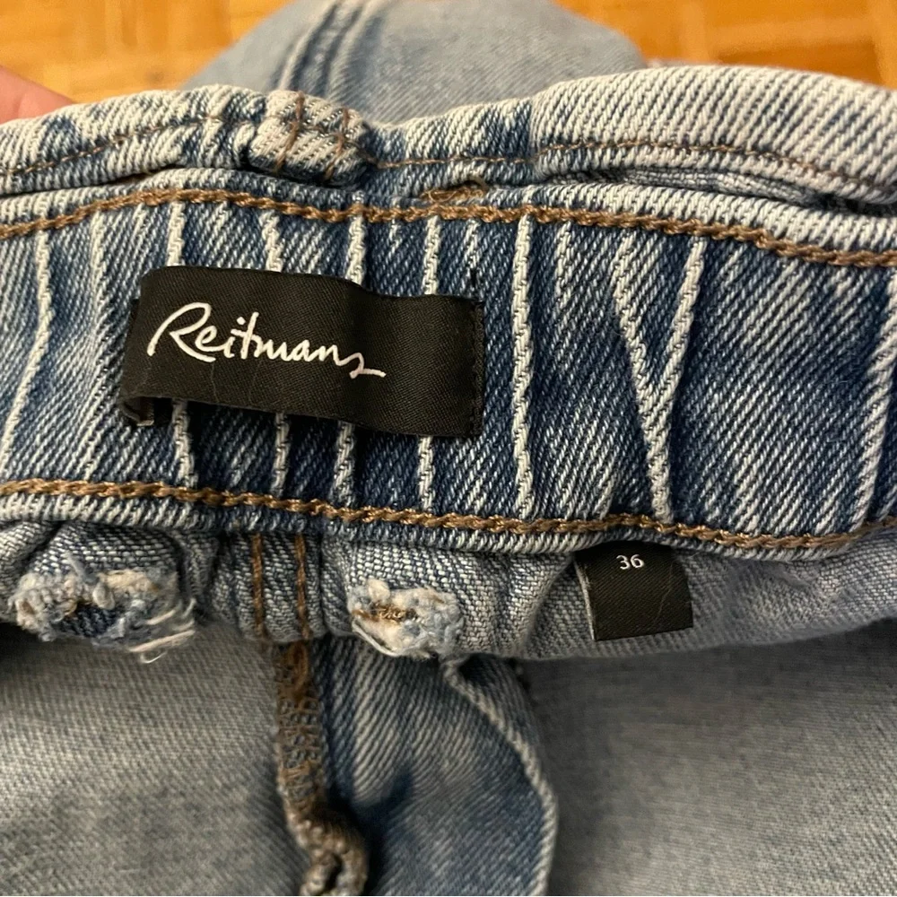 Reitmans Light Blue Denim Mini Skirt Elastic Waist – Size 18/20 Like New - Picture 13 of 16